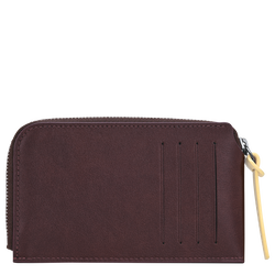 Longchamp Pocket Card holder , Mocha - Leather