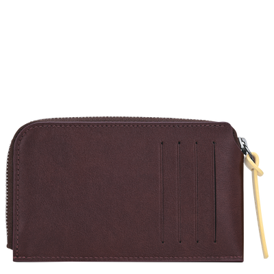 Karten-Etui Longchamp Pocket , Leder - Mokka
