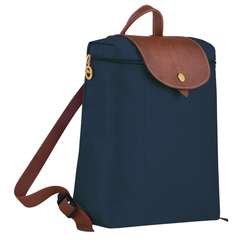 Rucksack M Le Pliage Original , Recyceltes Canvas - Marine  - Ansicht 3 von 6