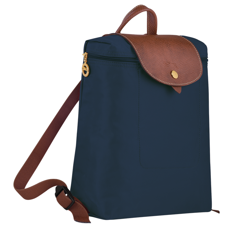 Le Pliage Original Backpack , Navy - Recycled canvas  - View 3 of  5
