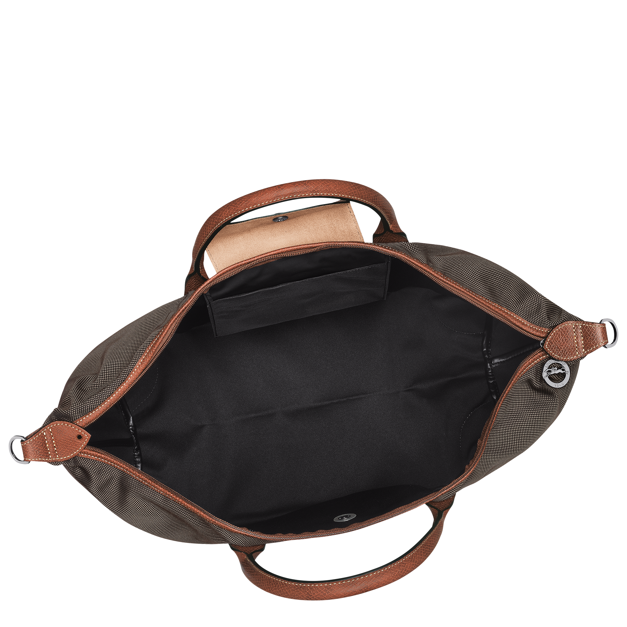 Boxford L Travel bag Brown - Recycled canvas | Longchamp GB Boxford L Travel bag Brown - Recycled canvas | Longchamp GB