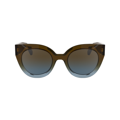 null Sunglasses, Brown/Azure
