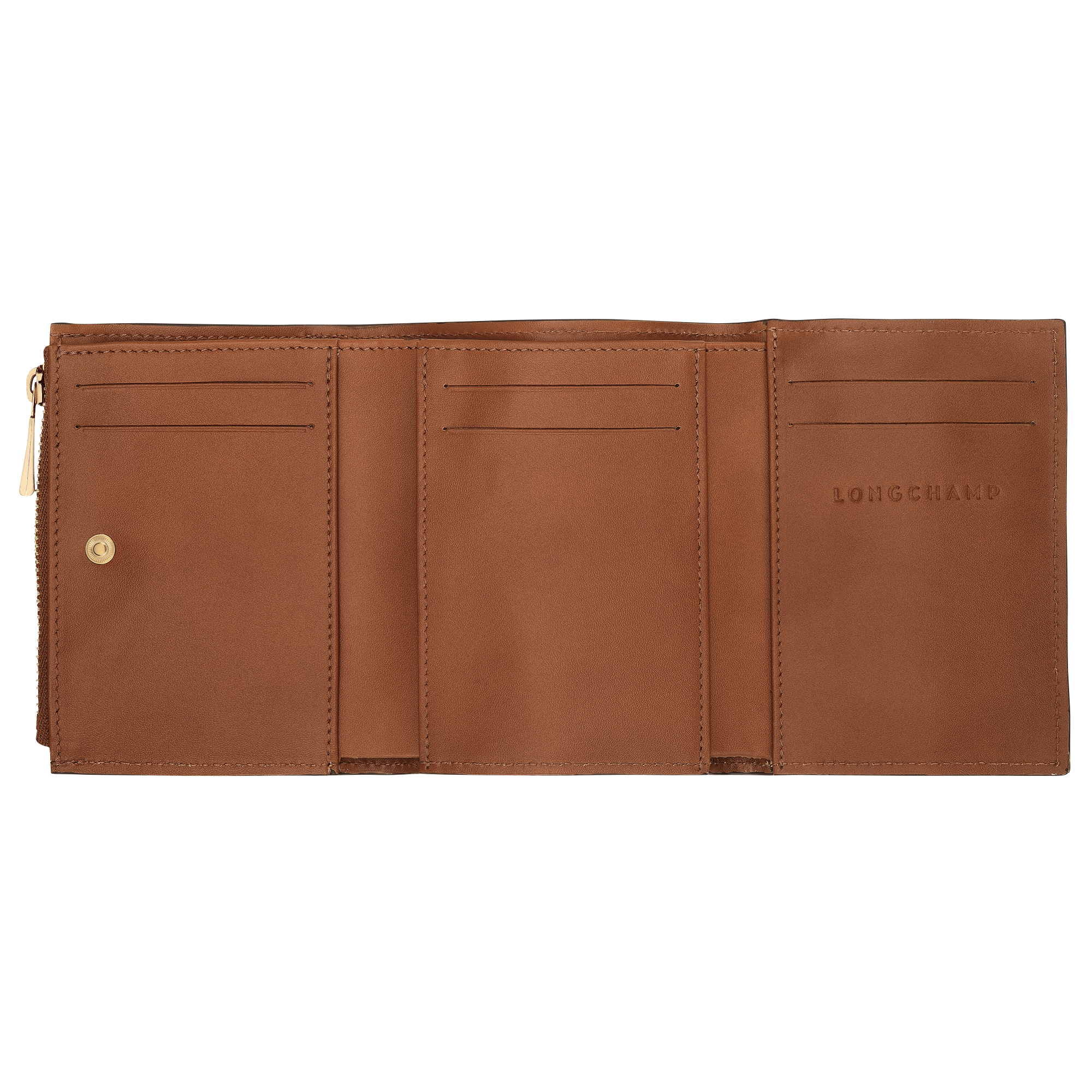 Compact wallet, Cognac - View 3 of
3 - zoom in Épure Compact wallet, Cognac