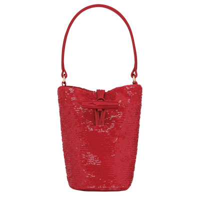 Le Roseau Handbag , Red - Canvas