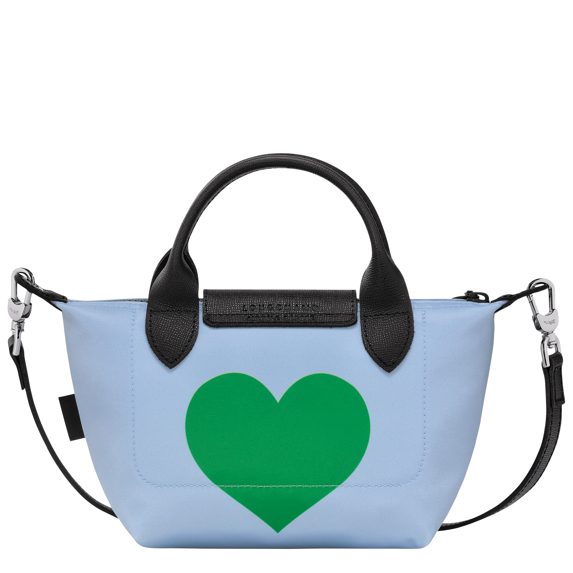 Le Pliage Collection Handbag XS, Sky Blue/Lawn