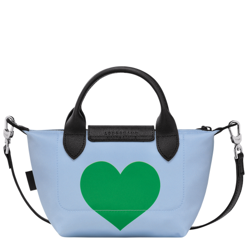 Le Pliage Collection XS Handbag , Sky Blue/Lawn - Canvas - View 4 of  4