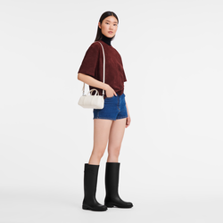 Daylong S Handbag , Ecru - Leather