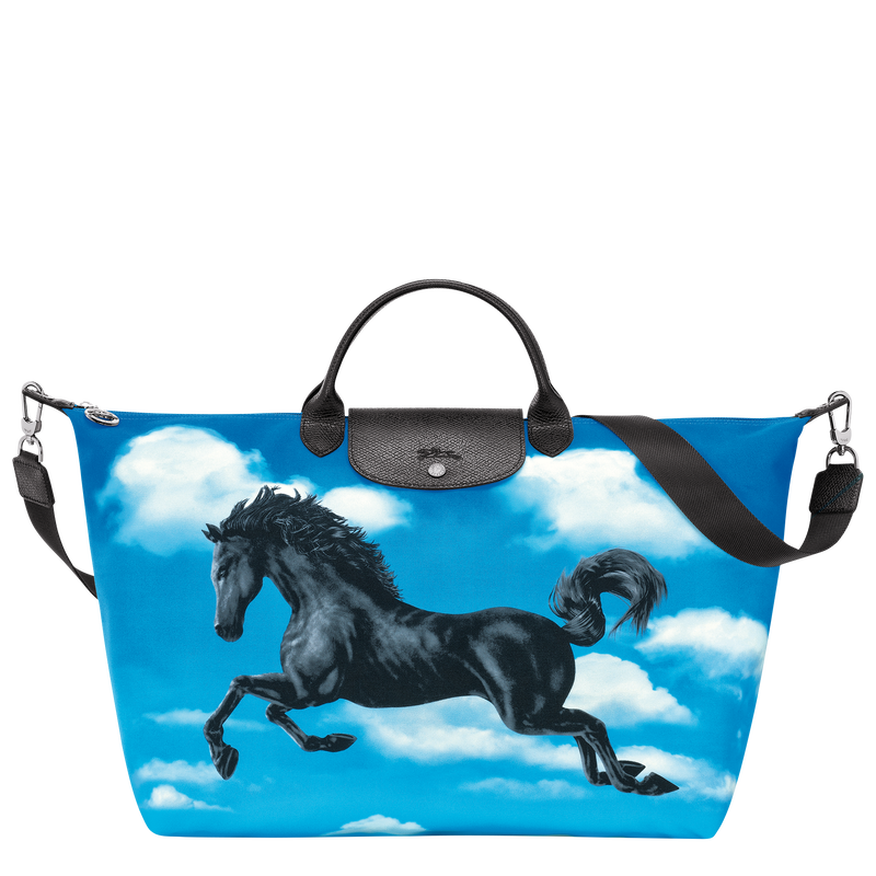 Reisetasche S Longchamp x ToiletPaper , Canvas - Wolkenblau  - Ansicht 1 von 5