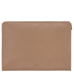 Le Foulonné Laptop case , Biscuit - Leather