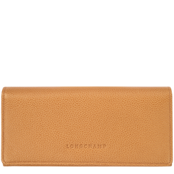 Le Foulonné Continental wallet , Walnut - Leather