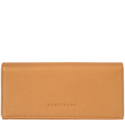 Le Foulonné Continental wallet, Walnut