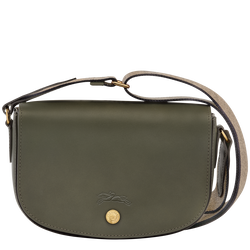 Épure S Crossbody bag , Khaki - Leather