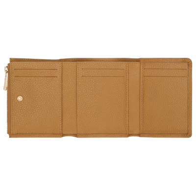 Le Foulonné Compact wallet, Nutmeg