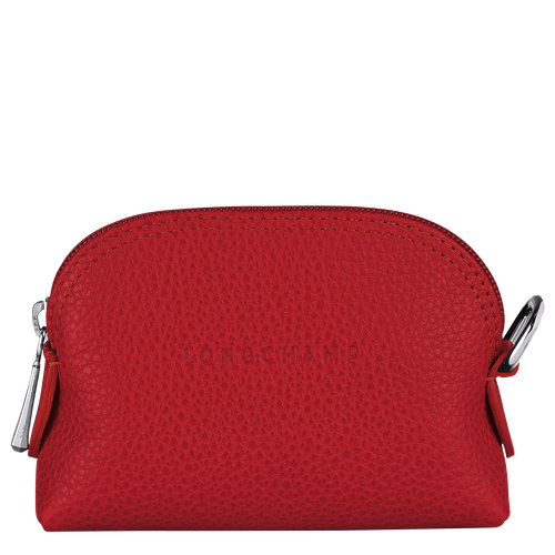 Coin purse Le Foulonné Red (L3686021545) | Longchamp US Coin purse Le Foulonné Red (L3686021545) | Longchamp US