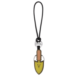 Longcharm Keyring , Kiwi Green - Leather