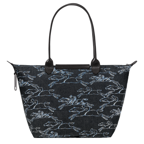 Le Pliage Collection L Tote bag , Navy - Canvas - View 4 of 6