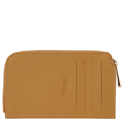 Le Foulonné Card holder , Nutmeg - Leather