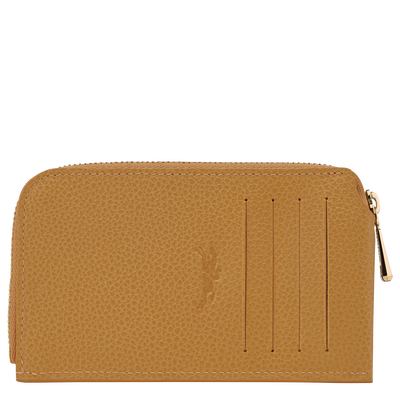 Le Foulonné Card holder , Nutmeg - Leather