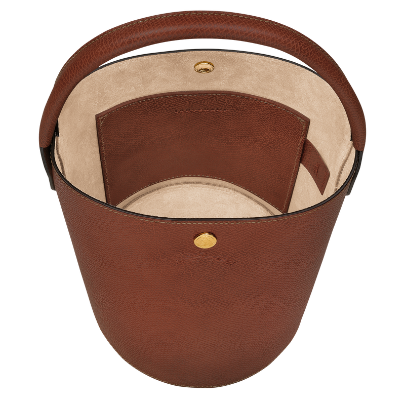 Longchamp Leather Trimmed Canvas Bucket Bag - Neutrals Bucket Bags, Handbags  - WL867185