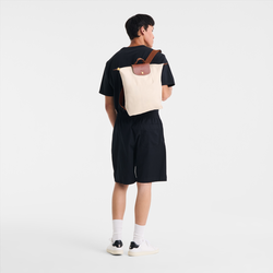 Le Pliage Original M Backpack , Pebble - Recycled canvas