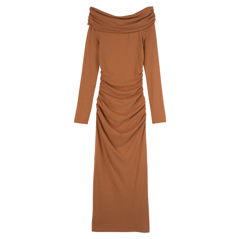 Long dress , Amber - Crepe jersey  - View 1 of  5