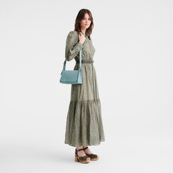 Le Foulonné M Crossbody bag , Eucalyptus - Leather