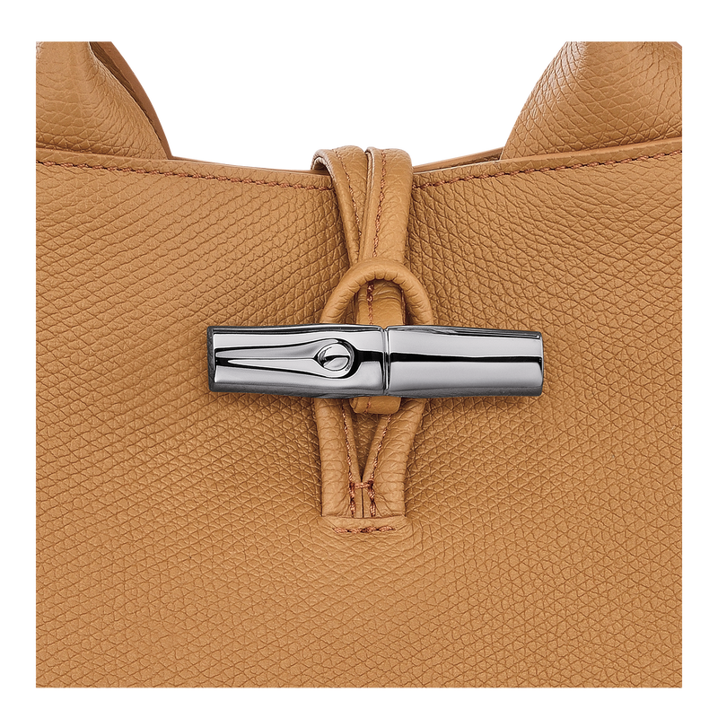 Le Roseau S Handbag , Walnut - Leather  - View 7 of  7