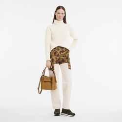 Longchamp 3D Crossbodytas S , Tabak - Leder