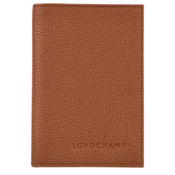 Le Foulonné 系列 護照夾 , 淡紅褐色 - 皮革