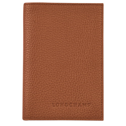 Le Foulonné Passport cover , Caramel - Leather - View 1 of 4