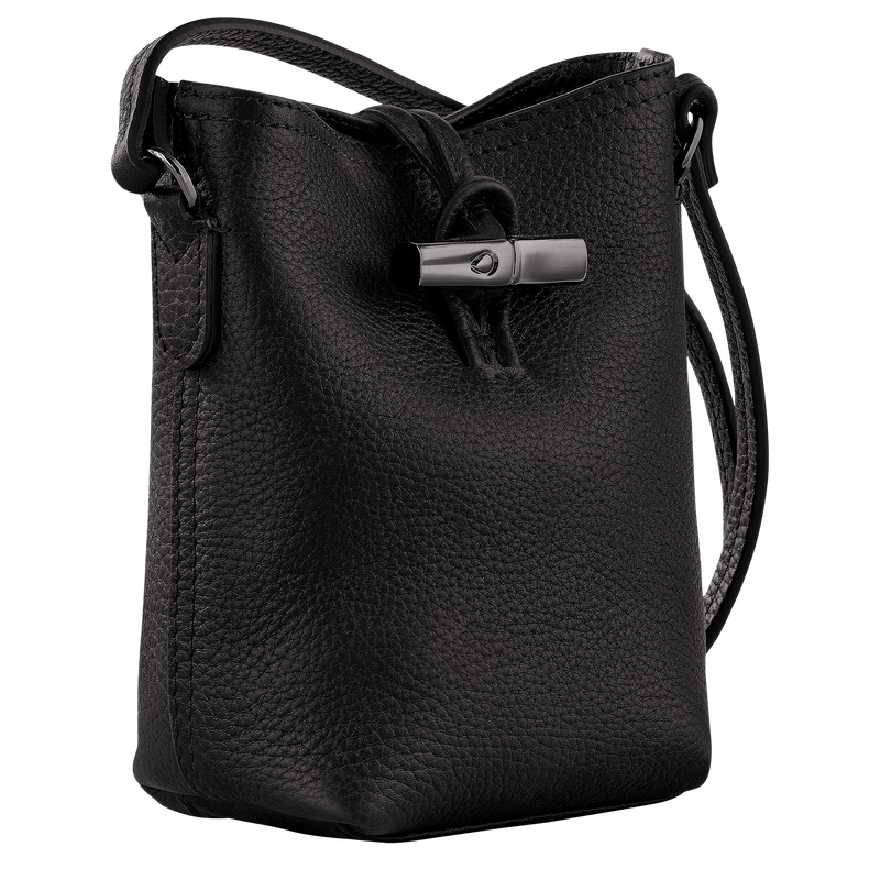 Sac bandoulière XS Le Roseau Essential , Cuir - Noir  - Vue 3 de 6