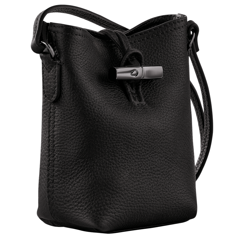 Roseau Essential XS Crossbody bag , Black - Leather  - View 3 of  6