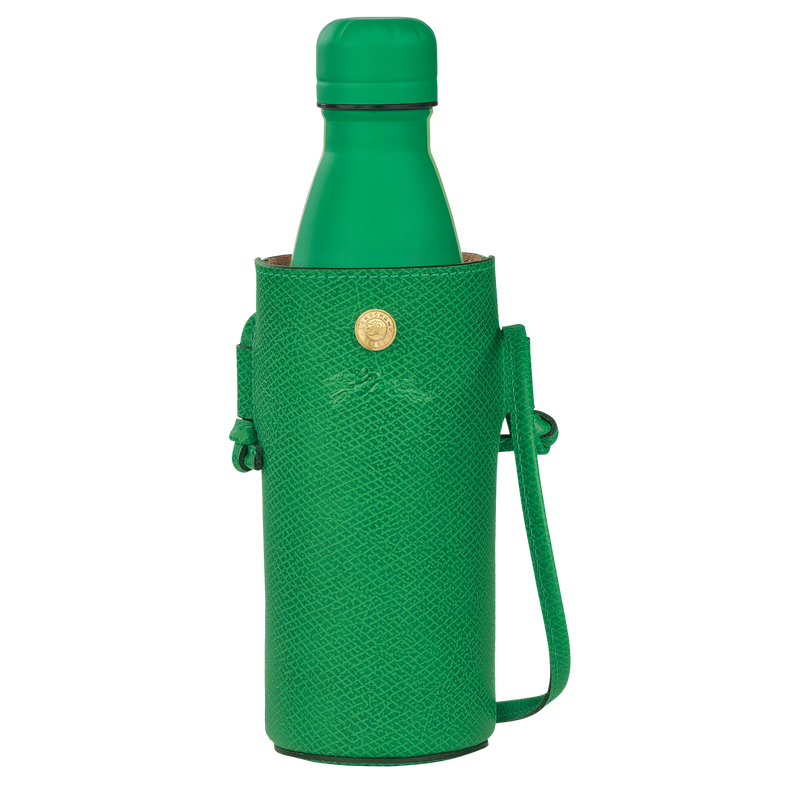 Épure Bottle holder , Green - Leather  - View 1 of  4