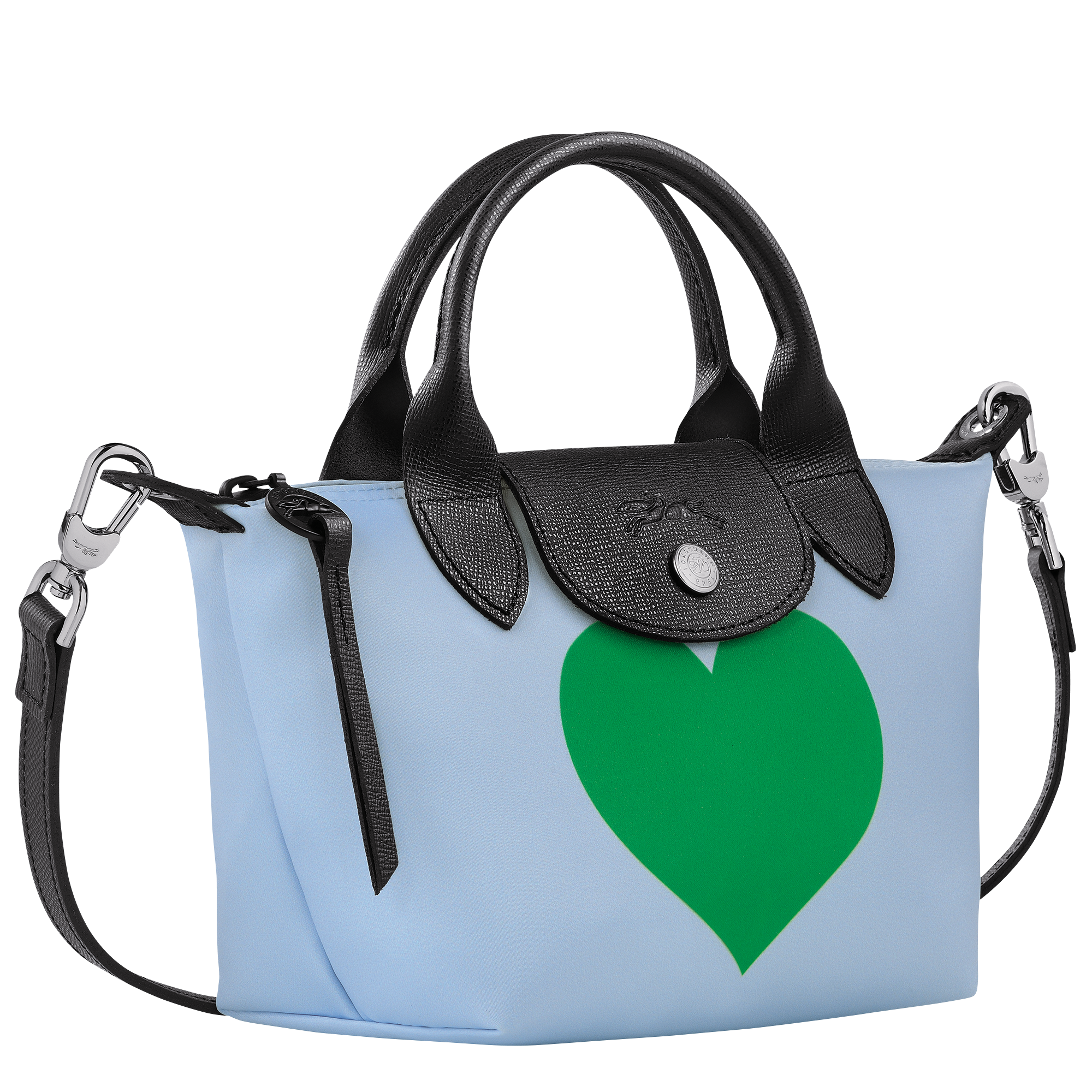 Le Pliage Collection Handbag XS, Sky Blue/Lawn