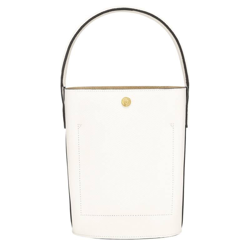 Épure S Bucket bag , White - Leather  - View 4 of  5