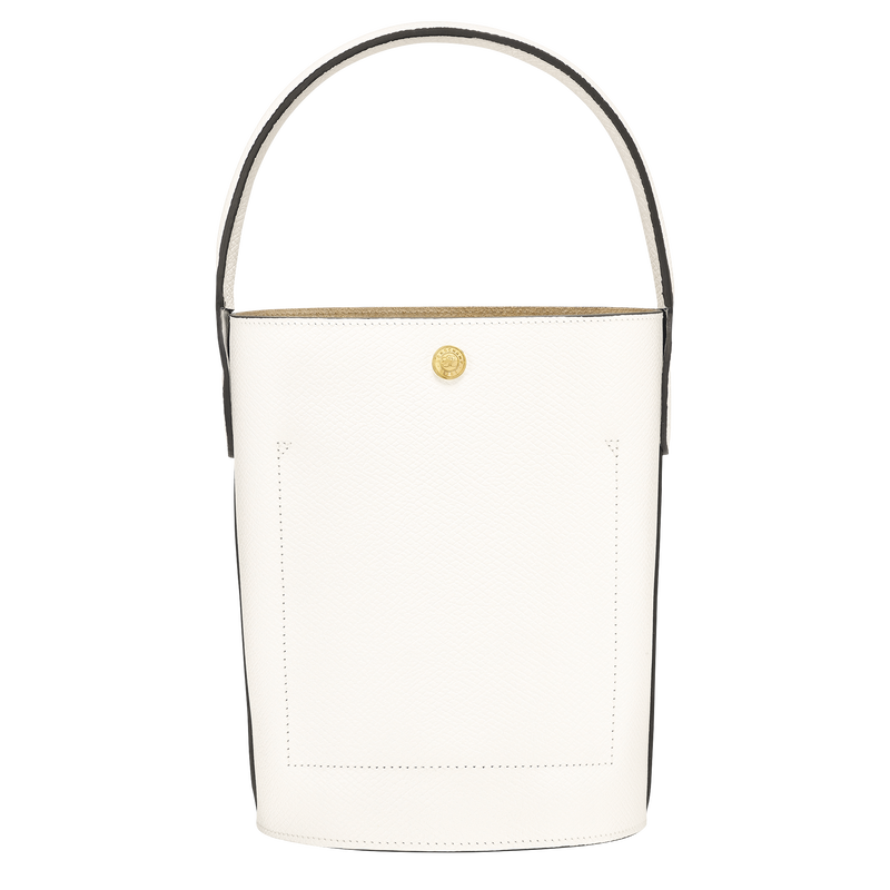 Épure S Bucket bag , White - Leather  - View 4 of 5