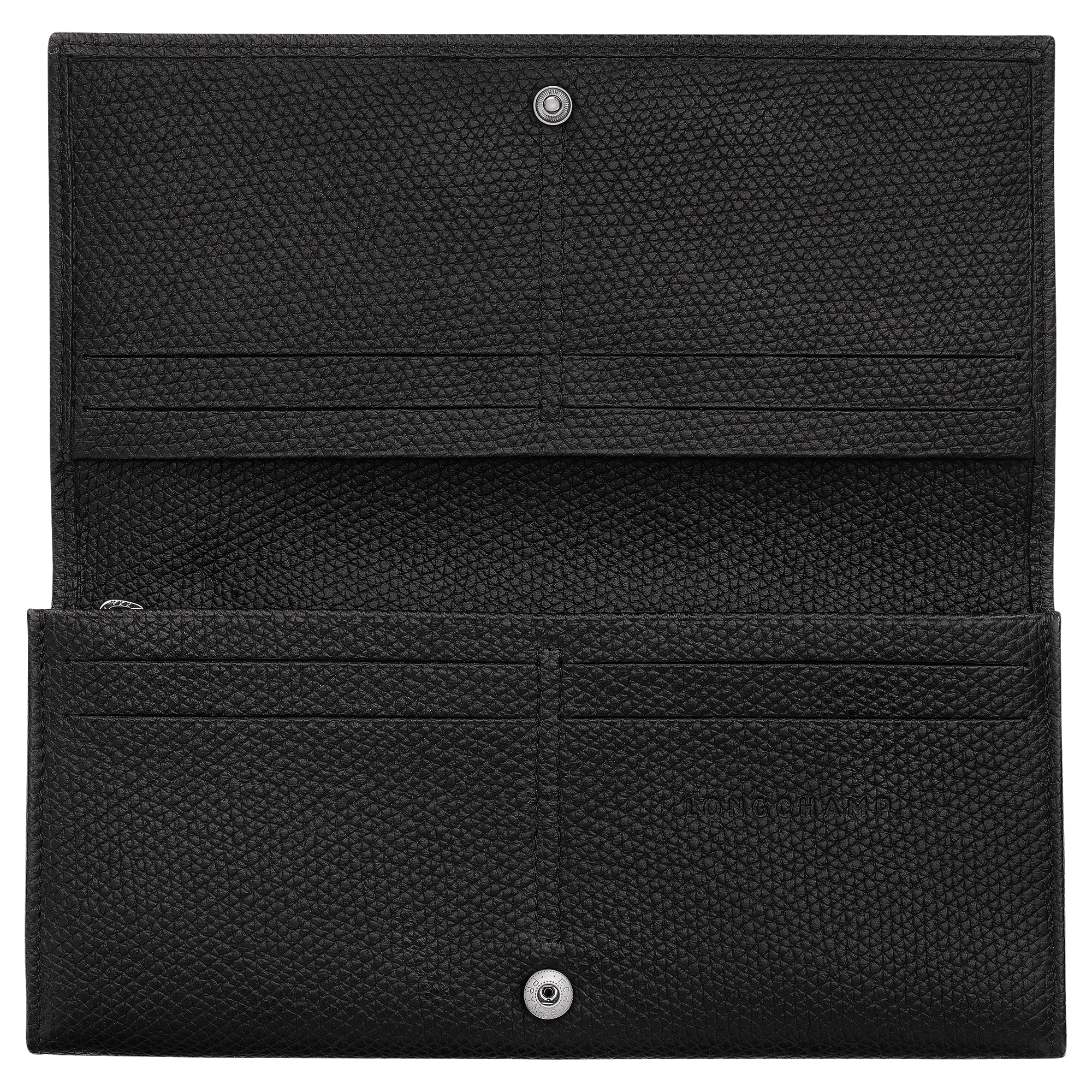 Le Roseau Long continental wallet Black - Leather | Longchamp US Le Roseau Long continental wallet Black - Leather | Longchamp US