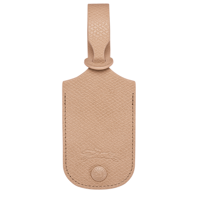 Le Pliage One Luggage tag , Beige - Leather