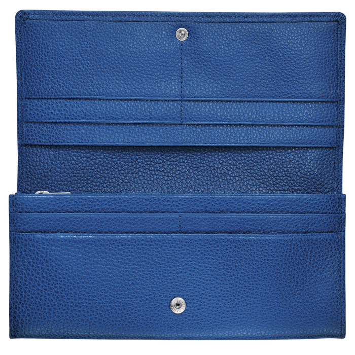 Long continental wallet Le Foulonné Sapphire (L3044021280) | Longchamp US Long continental wallet Le Foulonné Sapphire (L3044021280) | Longchamp US
