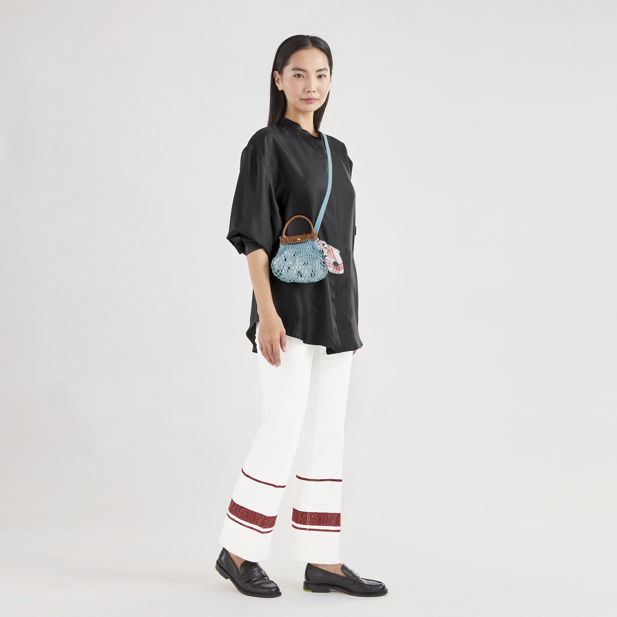 Le Pliage Filet 斜揹袋 XS, 潟湖藍
