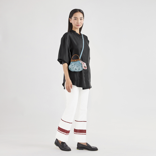 Le Pliage Filet 斜揹袋 XS , 潟湖藍 - 帆布 - 查看 2 4