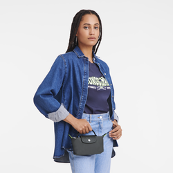 Le Pliage Green Tasje met handvat , Grafiet - Gerecycled canvas