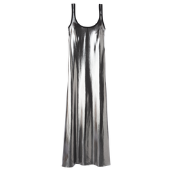 Lange jurk , Donkergrijs - Jersey