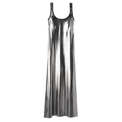 Long dress , Gun Metal - Knit