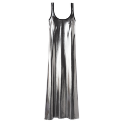 Lange jurk , Donkergrijs - Jersey