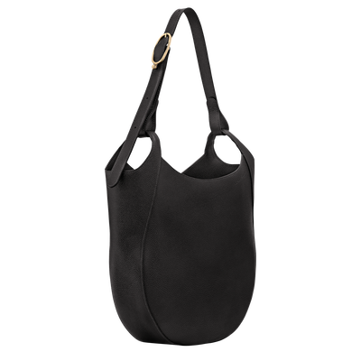 Le Foulonn&eacute; Borsa hobo L,  Nero