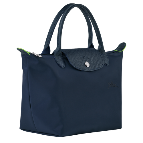 Le Pliage Green S Handbag , Navy - Recycled canvas - View 3 of 5