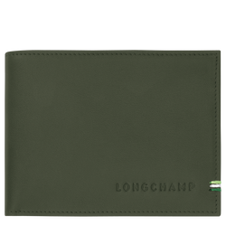 Longchamp sur Seine Wallet , Khaki - Leather
