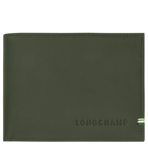 Longchamp sur Seine Portemonnee , Kaki - Leder - Weergave 1 van  3