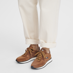 Le Pliage Green Sneakers , Cognac - Leather